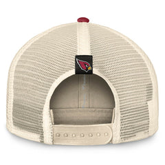 Arizona Cardinals Diamond Stripe Trucker Adjustable Hat Natural/Cardinal | Fanatics