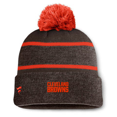Cleveland Browns Holding Cuffed Knit Hat with Pom Brown | Fanatics