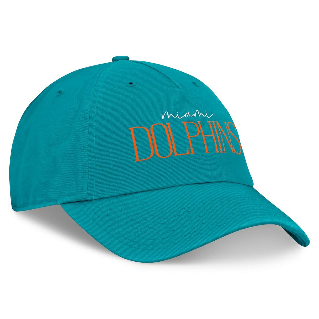 Miami Dolphins Women's Review Unstructured Adjustable Hat Aqua | Fanatics