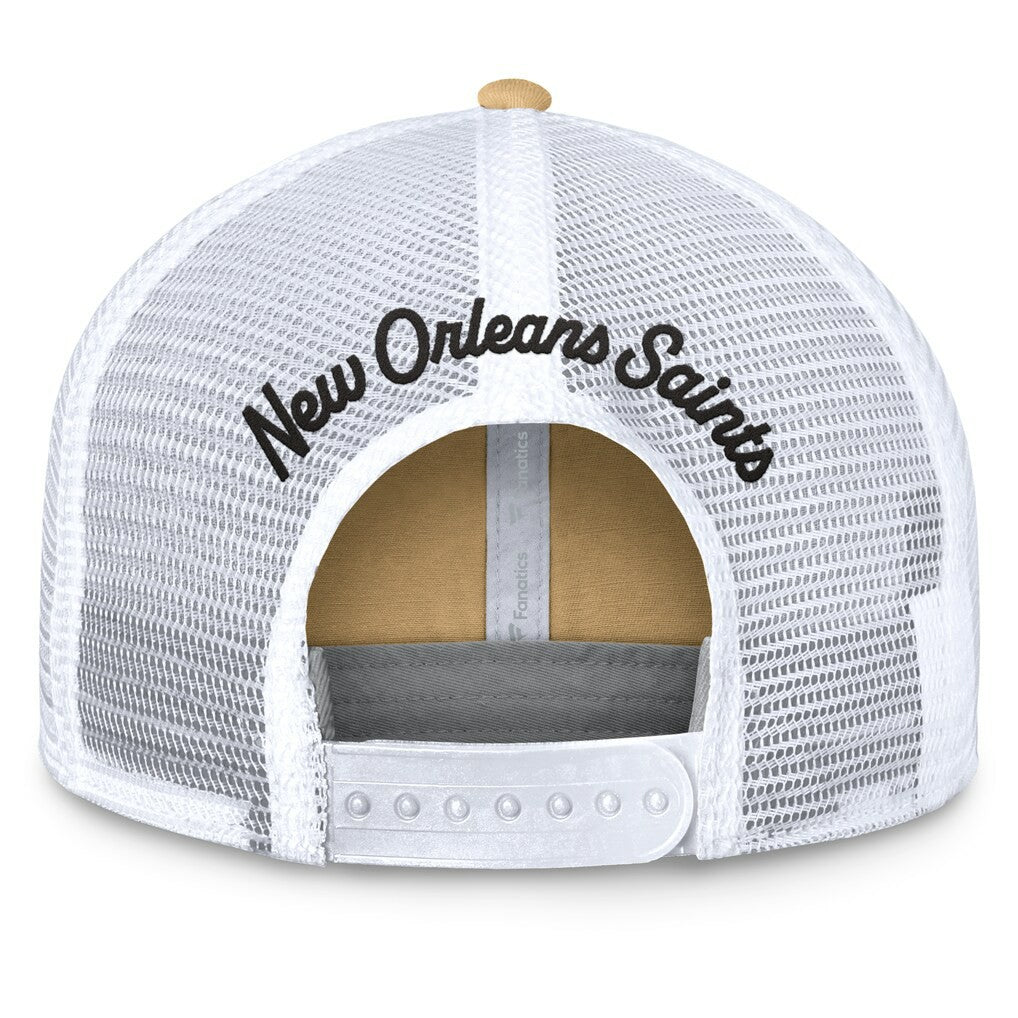 New Orleans Saints Women's Slogan Trucker Adjustable Hat Gold | Fanatics