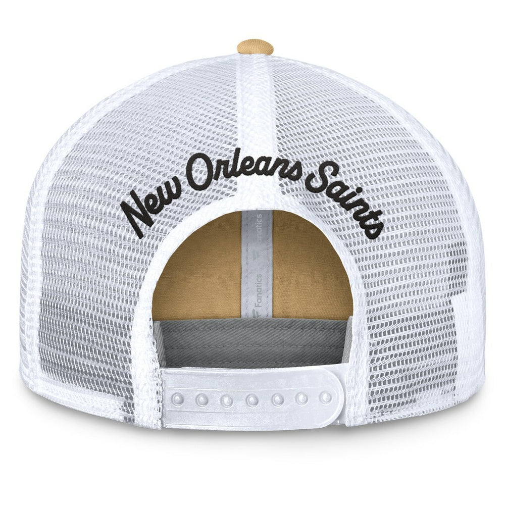 New Orleans Saints Women's Slogan Trucker Adjustable Hat Gold | Fanatics