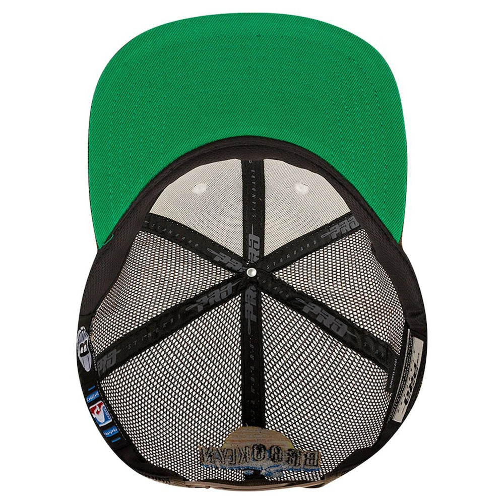 Brooklyn Nets Pro Standard Glint Sunset Snapback Hat Cream/Brown - NBA