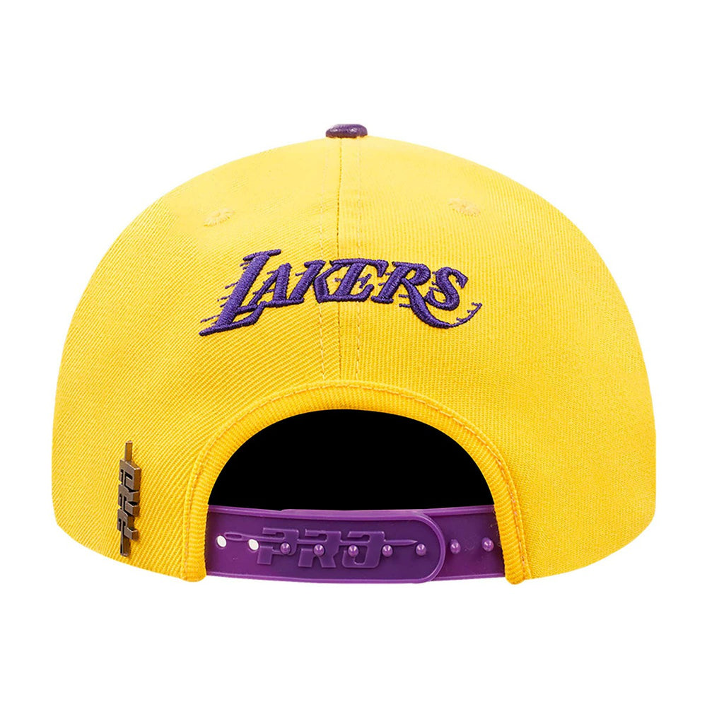Los Angeles Lakers Pro Standard Logo Morph Snapback Hat Gold/Purple - NBA