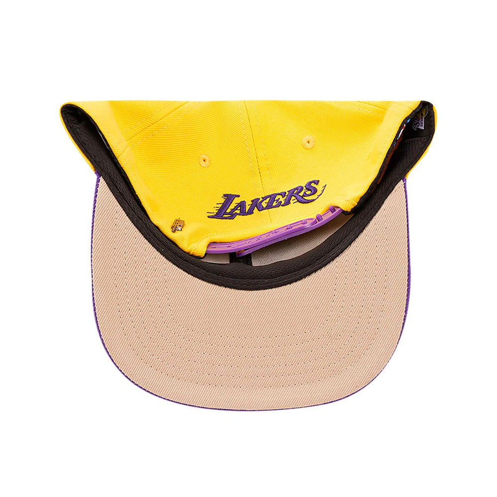 Los Angeles Lakers Pro Standard Logo Morph Snapback Hat Gold/Purple - NBA