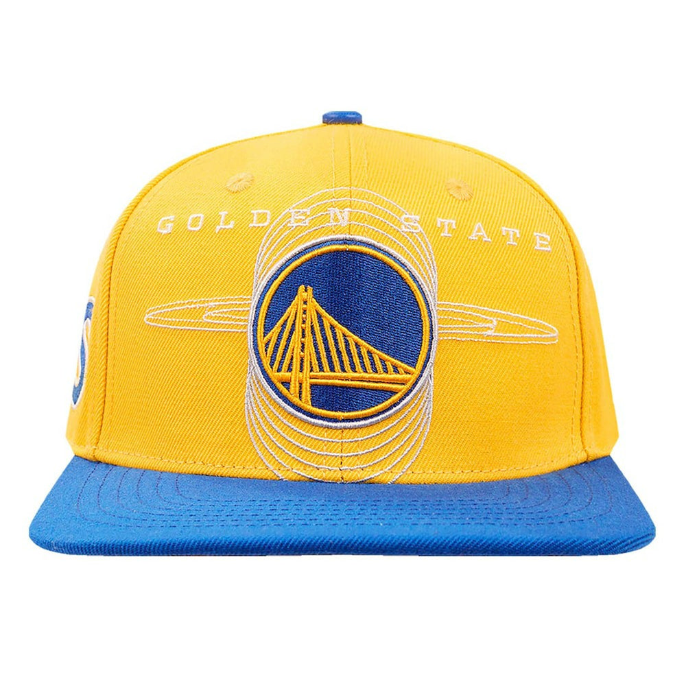Golden State Warriors Pro Standard Logo Morph Snapback Hat Gold/Royal - NBA