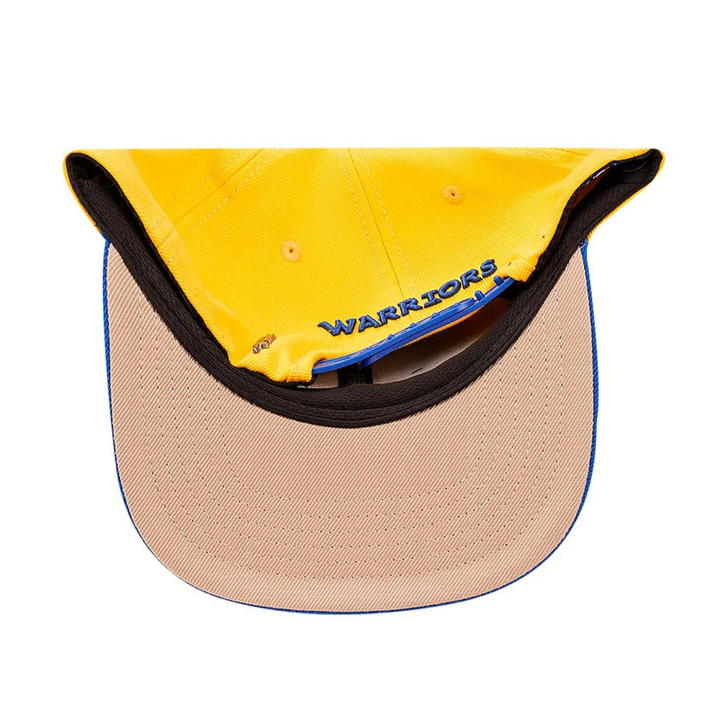 Golden State Warriors Pro Standard Logo Morph Snapback Hat Gold/Royal - NBA