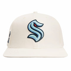 Seattle Kraken Pro Standard Retro Classic Logo Snapback Hat - Cream - NHL