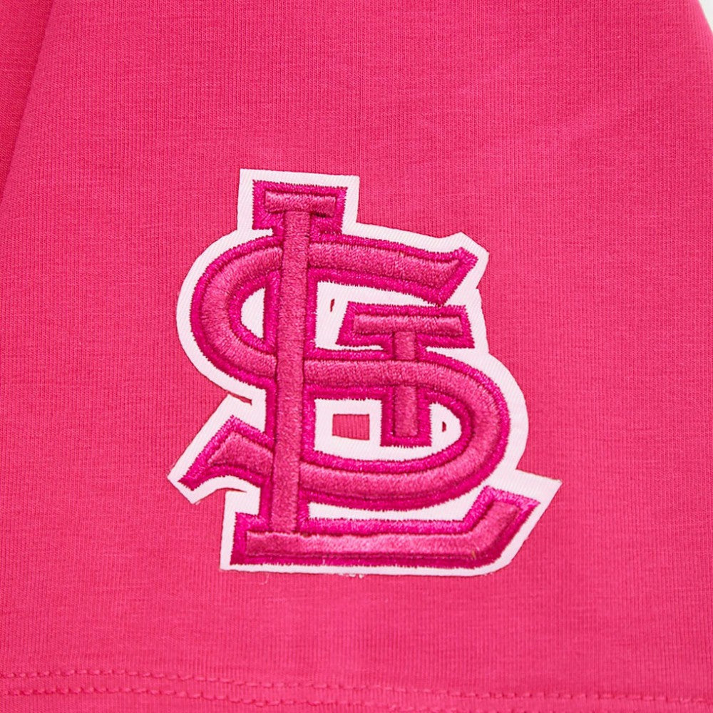 St. Louis Cardinals Pro Standard Women's Triple Pink Boxy Cropped T-Shirt - MLB