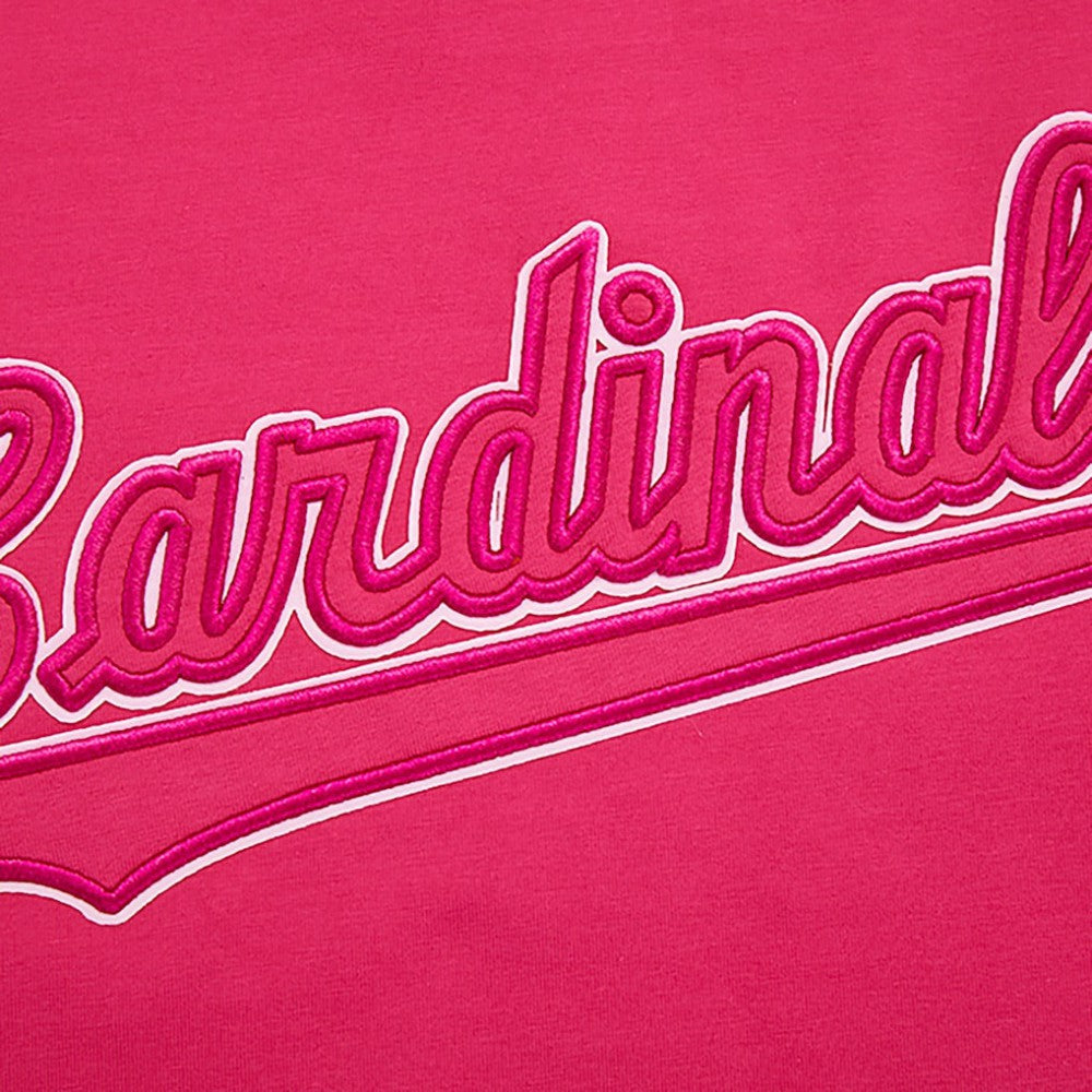 St. Louis Cardinals Pro Standard Women's Triple Pink Boxy Cropped T-Shirt - MLB