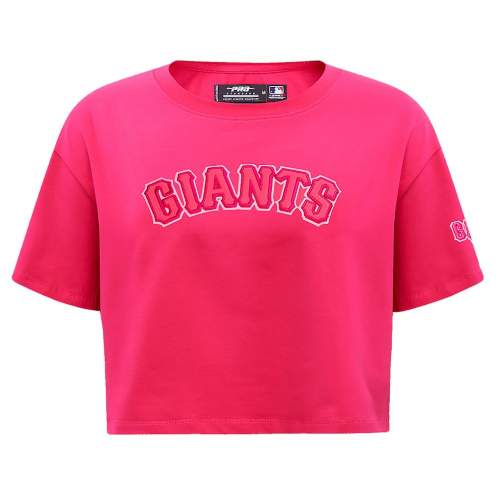 San Francisco Giants Pro Standard Women's Triple Pink Boxy Cropped T-Shirt - MLB