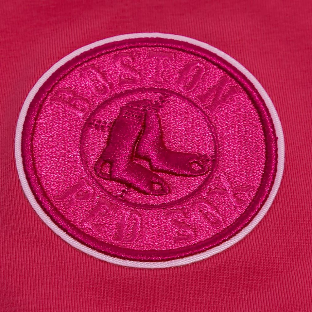 Boston Red Sox Pro Standard Women's Triple Pink Boxy Cropped T-Shirt - MLB