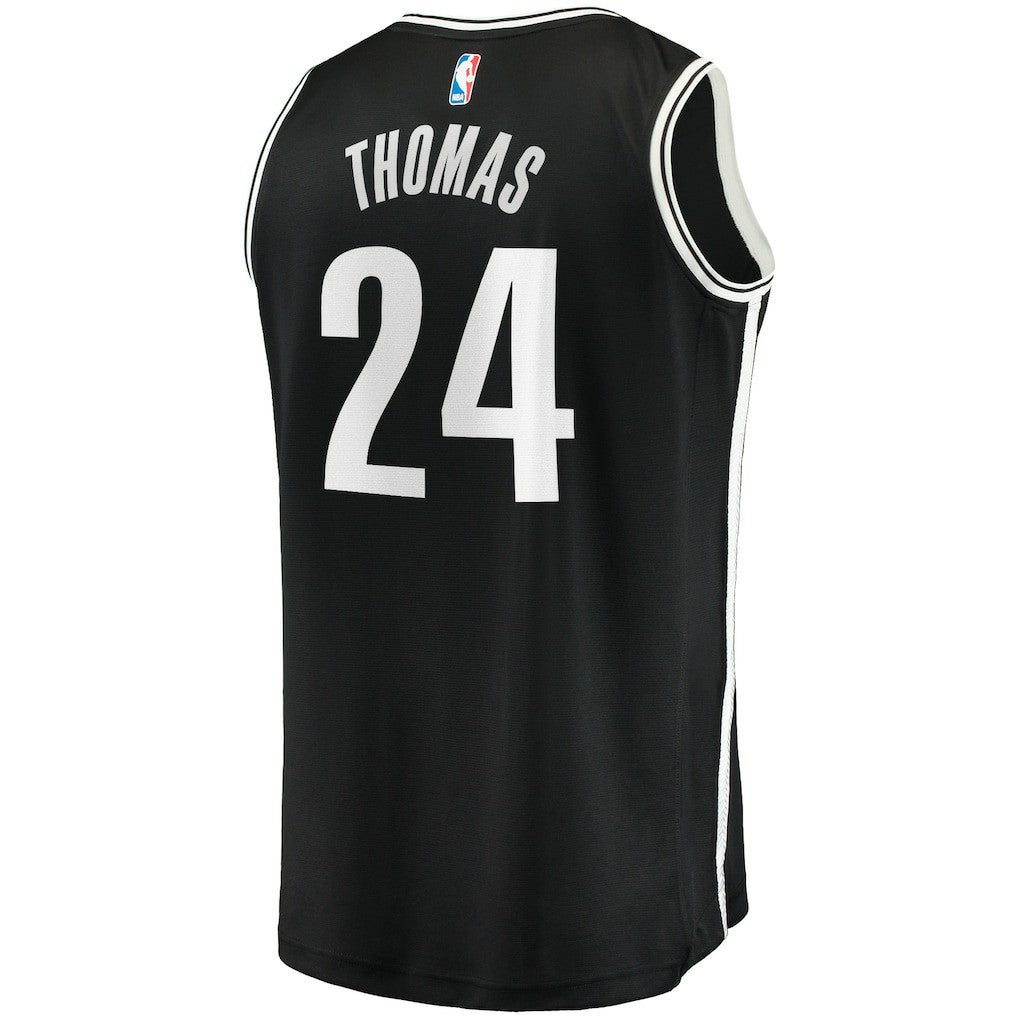 Cam Thomas Brooklyn Nets Big & Tall Fast Break Player Jersey Black Icon Edition - NBA