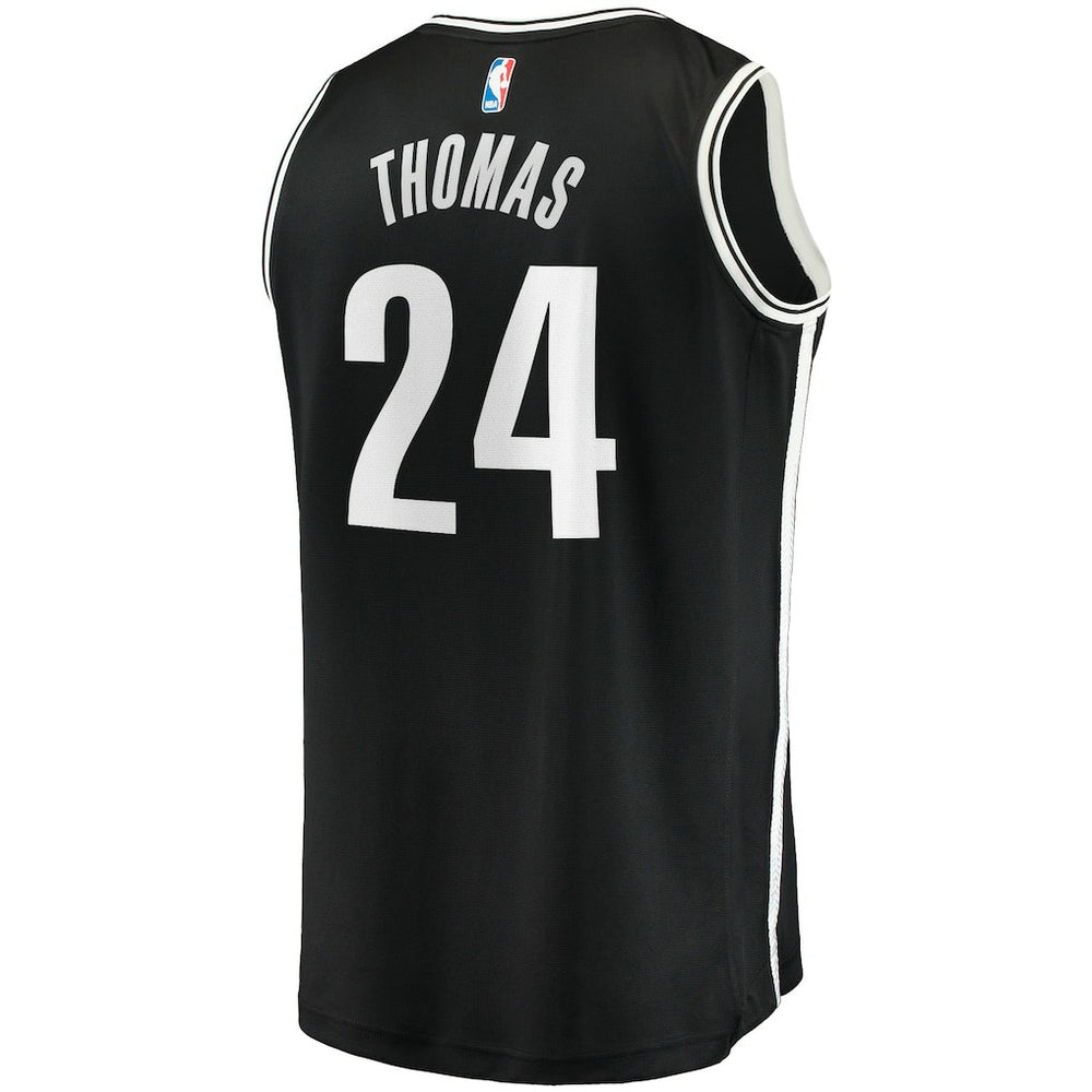 Cam Thomas Brooklyn Nets Big & Tall Fast Break Player Jersey Black Icon Edition - NBA