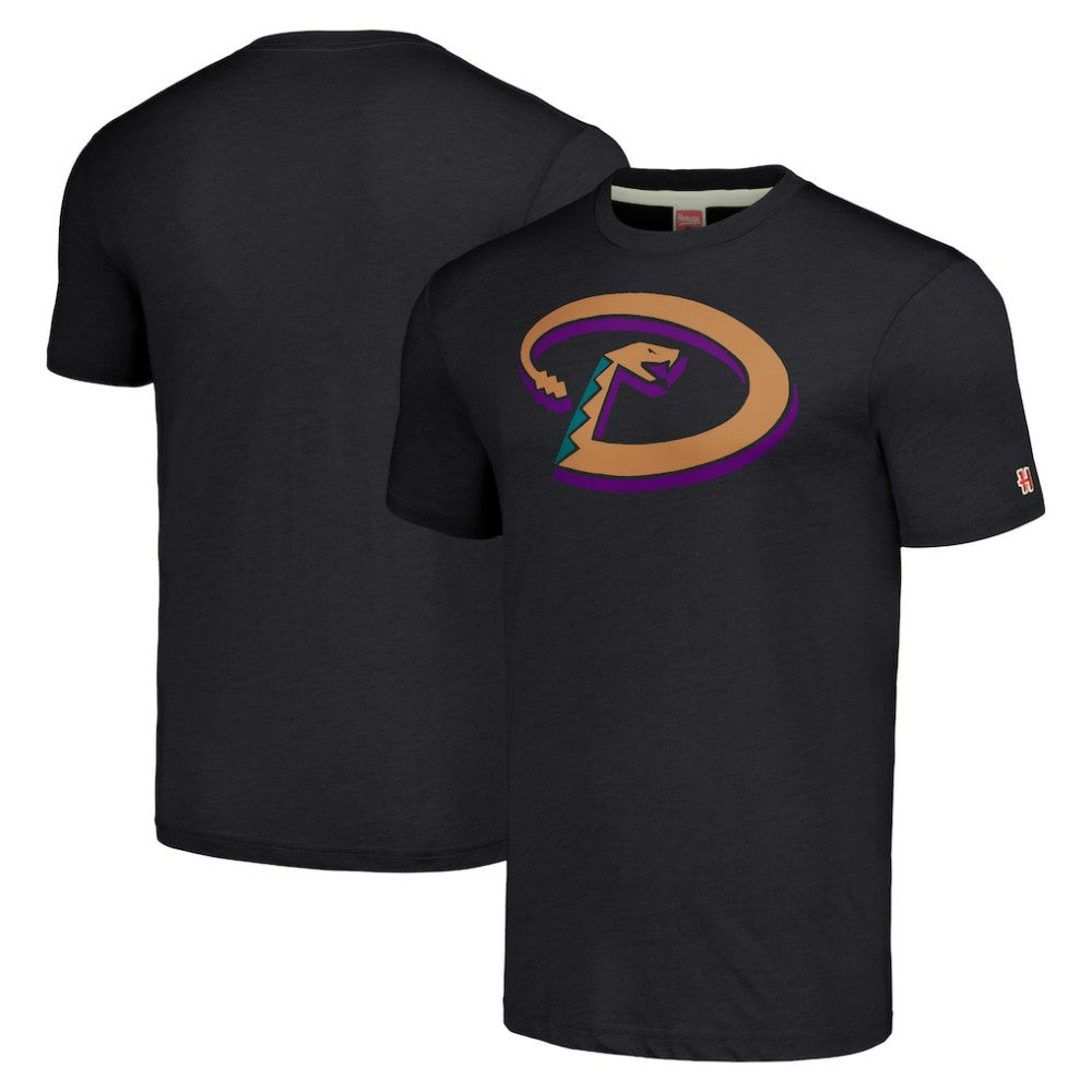 Arizona Diamondbacks Homage Hand-Drawn Logo Tri-Blend T-Shirt - MLB