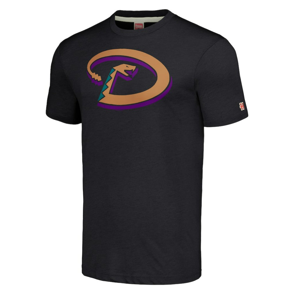 Arizona Diamondbacks Homage Hand-Drawn Logo Tri-Blend T-Shirt - MLB