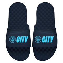 Manchester City ISlide Youth City Logo Slide Sandals Navy - FIFA World CUP