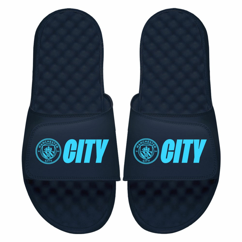 Manchester City ISlide City Logo Slide Sandals Navy - FIFA World CUP