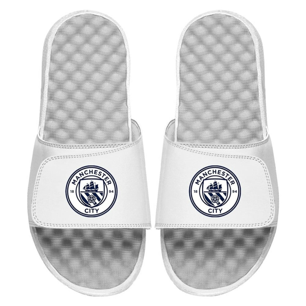 Manchester City ISlide Primary Logo Slide Sandals White - FIFA World CUP