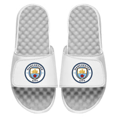 Manchester City ISlide Youth Primary Logo Slide Sandals White - FIFA World CUP