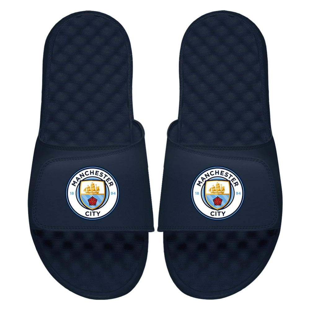 Manchester City ISlide Primary Logo Slide Sandals Navy - FIFA World CUP