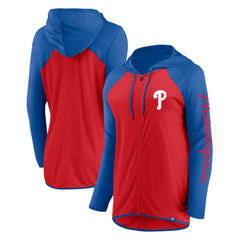 Philadelphia Phillies Fanatics Women's Script Sleeve Full-Zip Hoodie - MLB