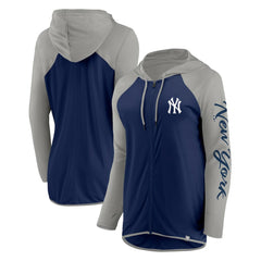 New York Yankees Fanatics Women's Script Sleeve Full-Zip Hoodie - MLB