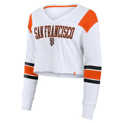 San Francisco Giants Fanatics Women's Stretch Cropped Fashion Long Sleeve T-Shirt - MLB