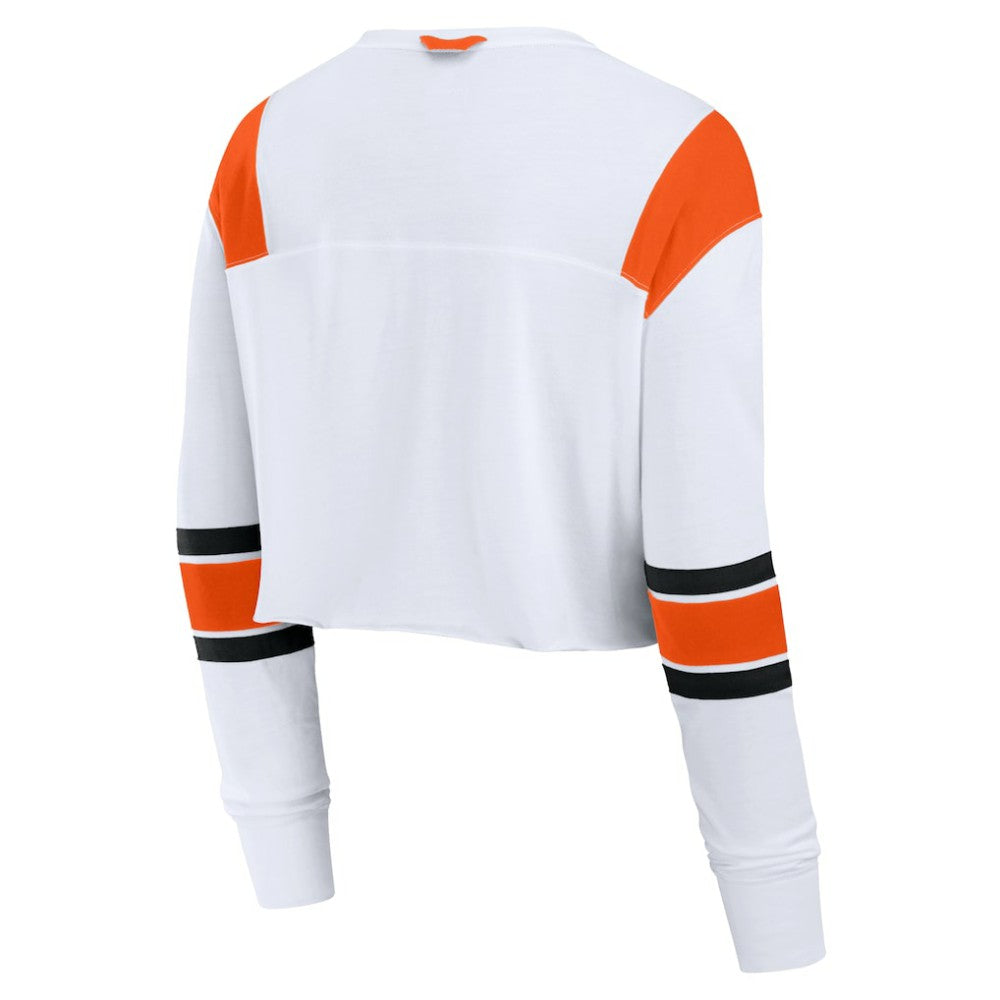 San Francisco Giants Fanatics Women's Stretch Cropped Fashion Long Sleeve T-Shirt - MLB