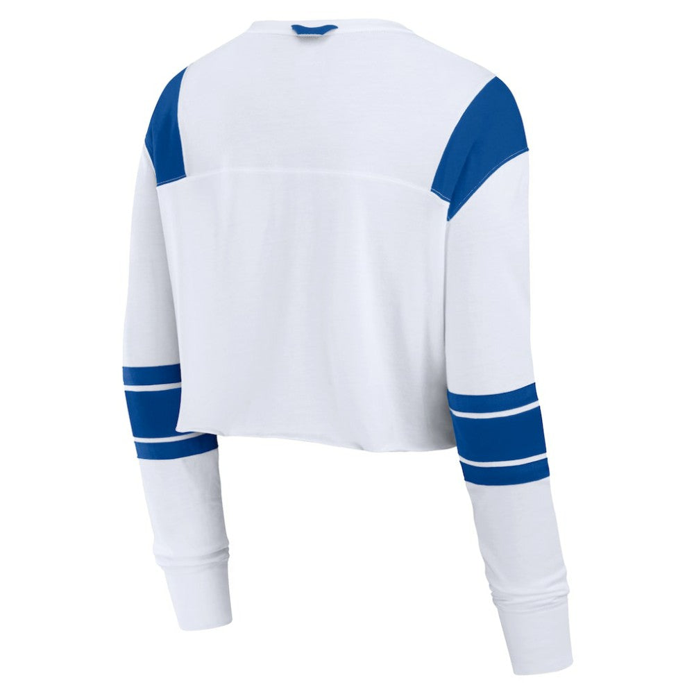 Los Angeles Dodgers Fanatics Women's Stretch Cropped Fashion Long Sleeve T-Shirt - MLB