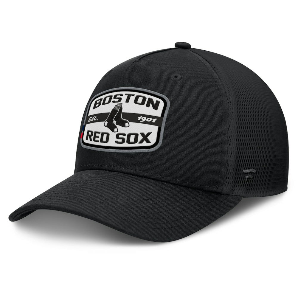 Boston Red Sox Fanatics Team Patch A-Frame Trucker Snapback Hat - MLB