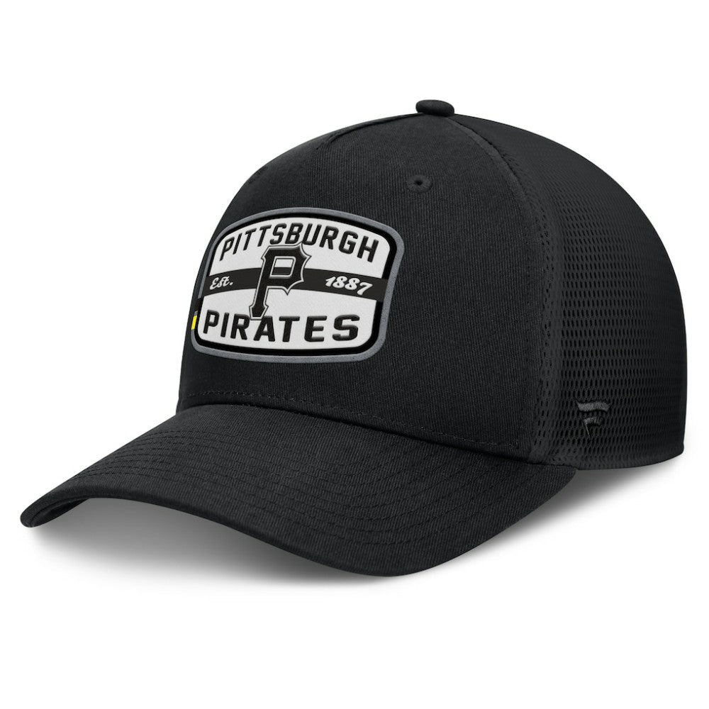 Pittsburgh Pirates Fanatics Team Patch A-Frame Trucker Snapback Hat - MLB