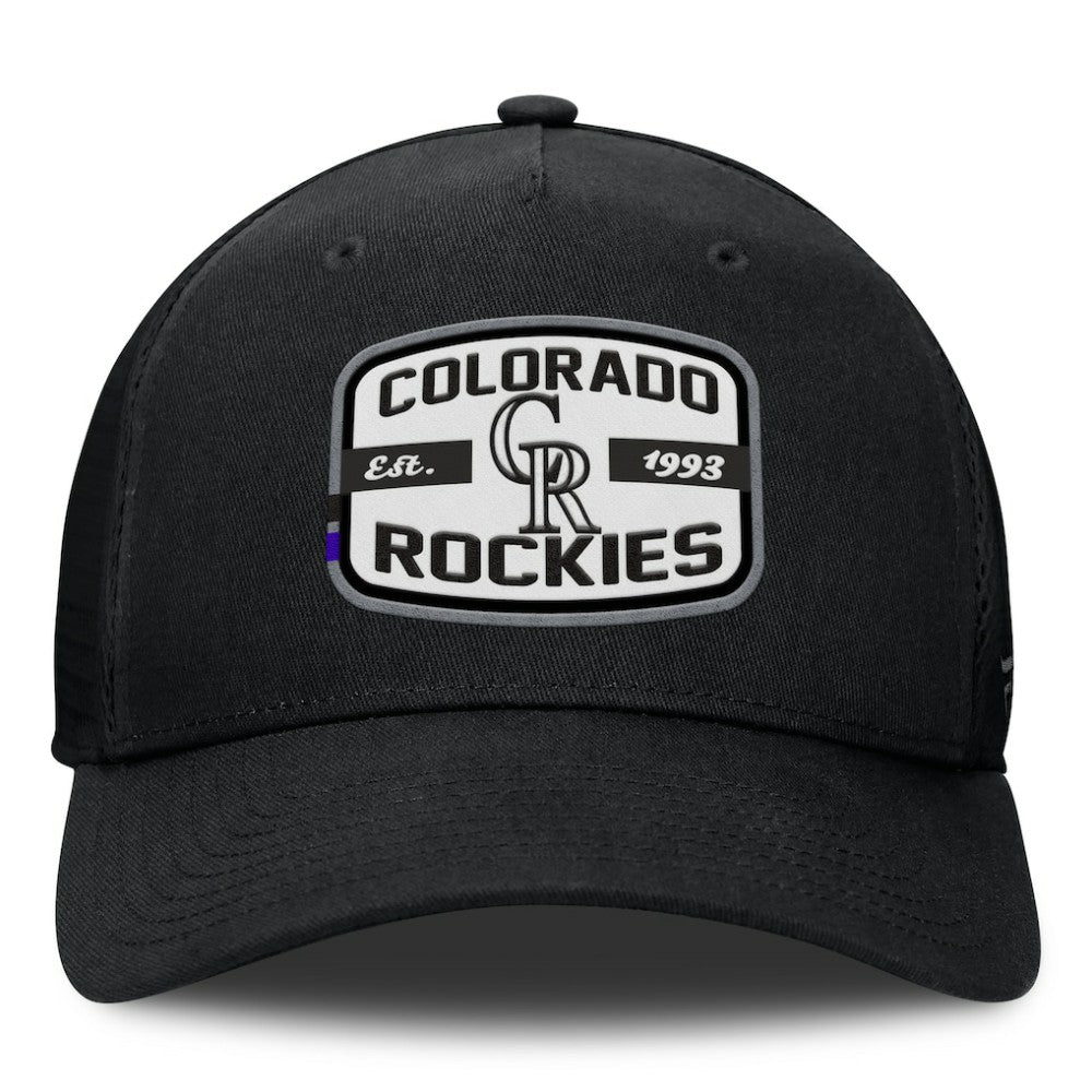 Colorado Rockies Fanatics Team Patch A-Frame Trucker Snapback Hat - MLB