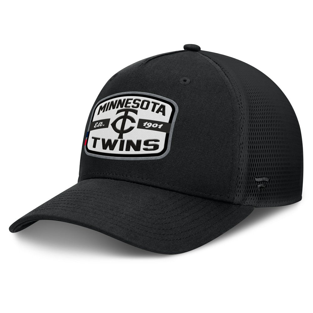 Minnesota Twins Fanatics Team Patch A-Frame Trucker Snapback Hat - MLB