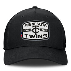 Minnesota Twins Fanatics Team Patch A-Frame Trucker Snapback Hat - MLB