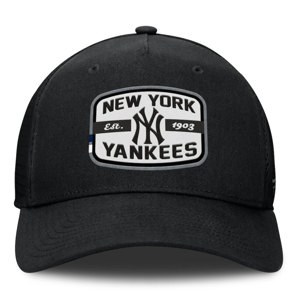 New York Yankees Fanatics Team Patch A-Frame Trucker Snapback Hat - MLB