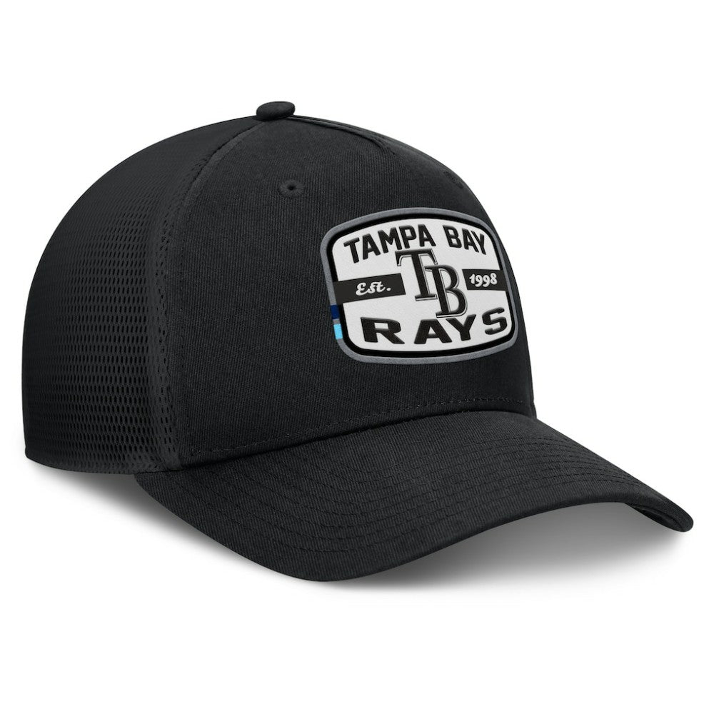 Tampa Bay Rays Fanatics Team Patch A-Frame Trucker Snapback Hat - MLB