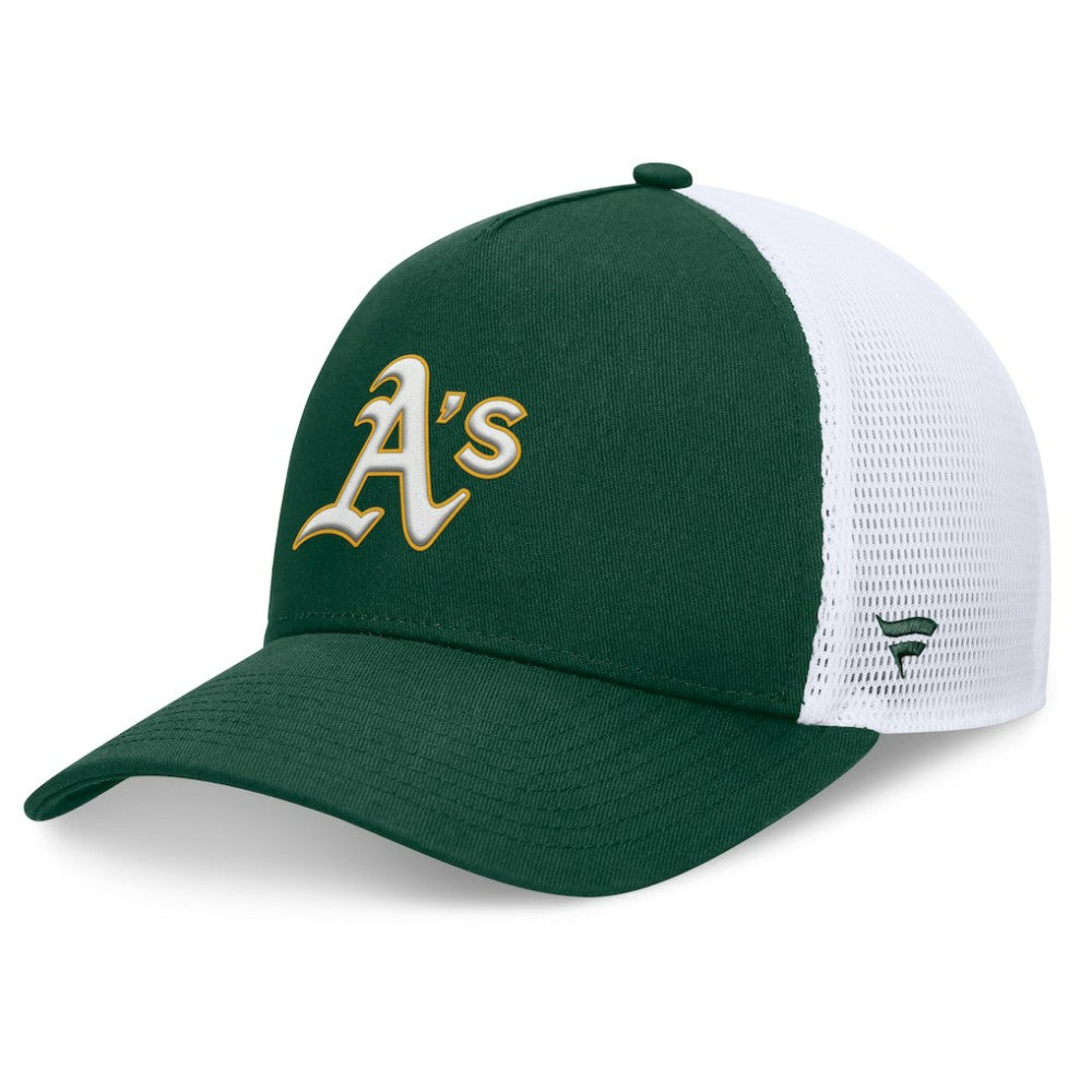 Athletics Fanatics Fundamental A-Frame Adjustable Hat - MLB