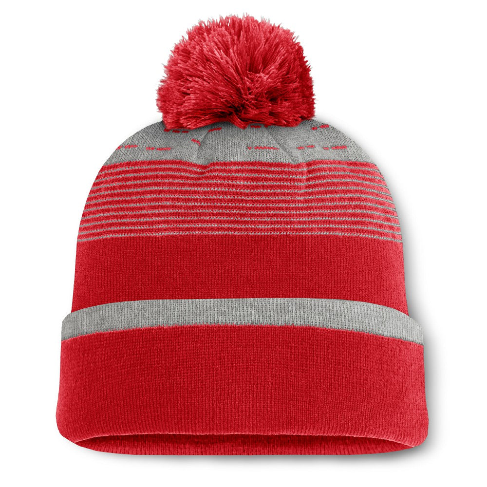 Los Angeles Angels Fanatics Fundamental Gradient Cuffed Knit Hat with Pom - MLB