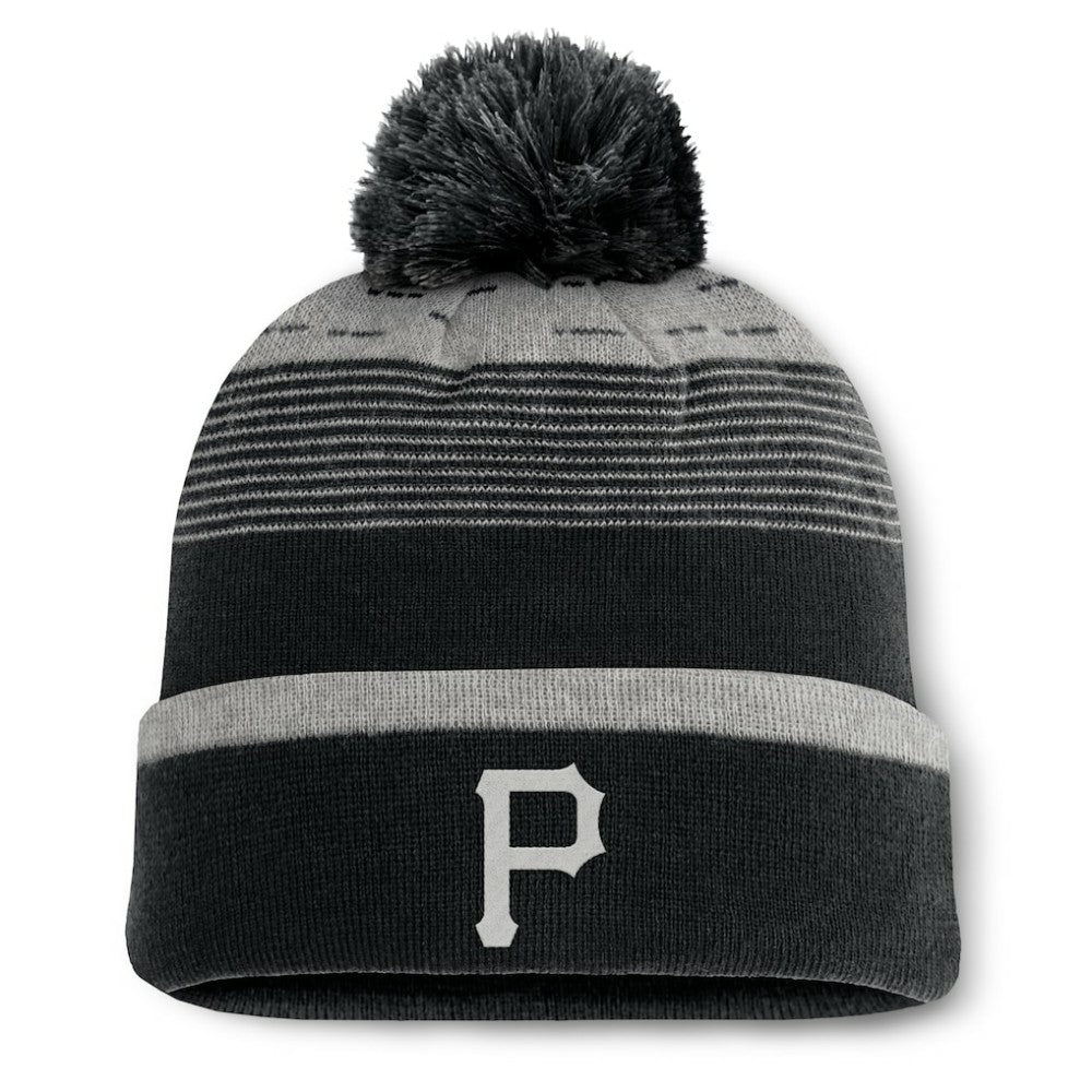Pittsburgh Pirates Fanatics Fundamental Gradient Cuffed Knit Hat with Pom - MLB