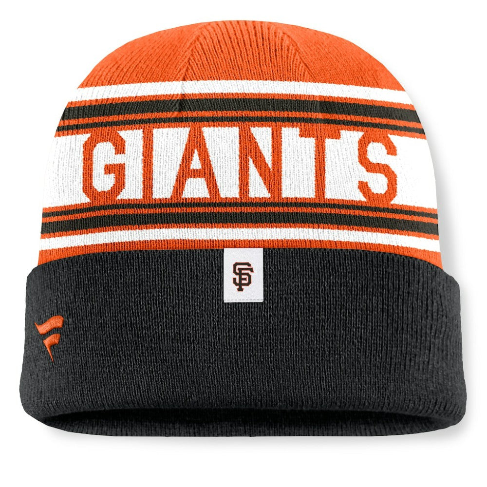 San Francisco Giants Fanatics Fundamental Team Stripe Cuffed Knit Hat - MLB