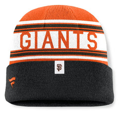 San Francisco Giants Fanatics Fundamental Team Stripe Cuffed Knit Hat - MLB