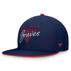 Atlanta Braves Fanatics Fundamental Tri-Script Fitted Hat - MLB