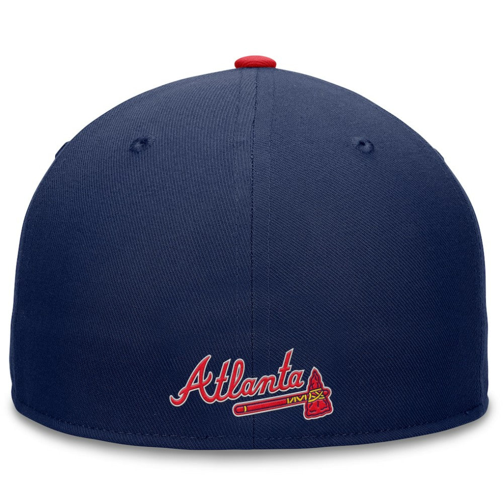 Atlanta Braves Fanatics Fundamental Tri-Script Fitted Hat - MLB