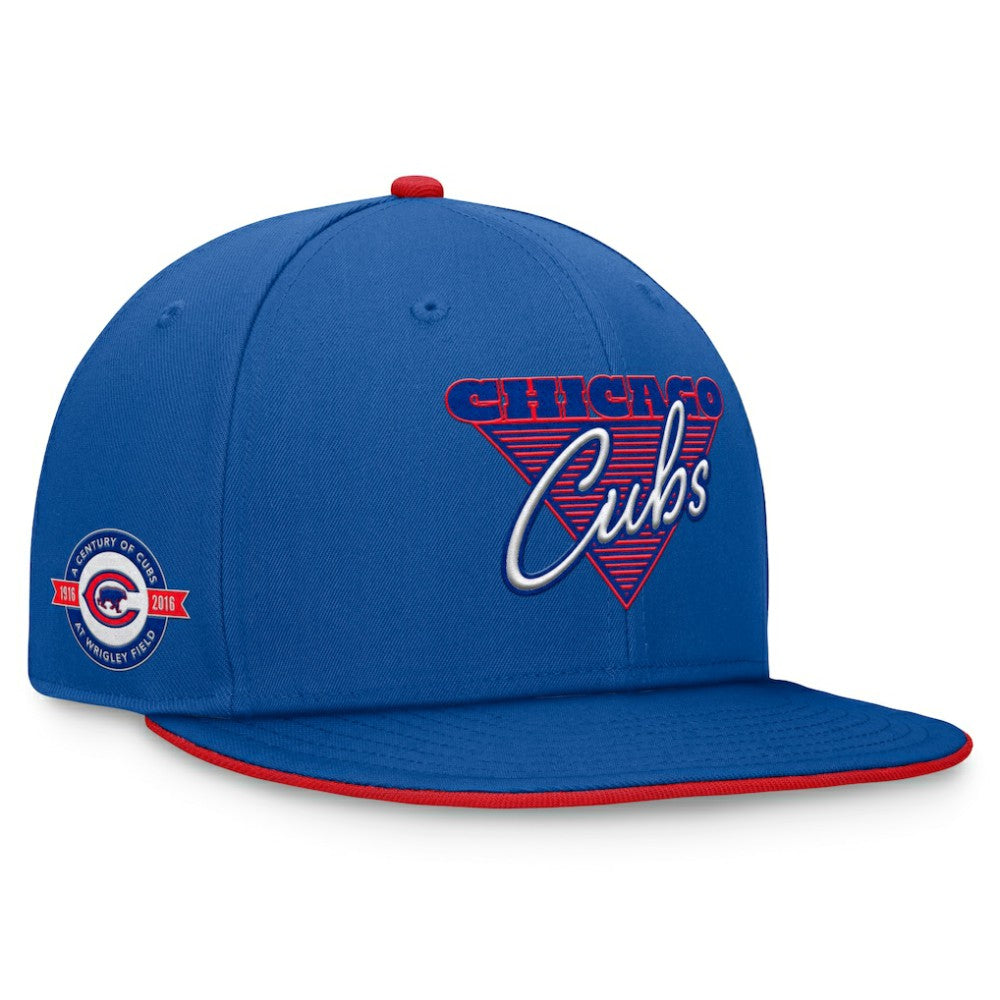 Chicago Cubs Fanatics Fundamental Tri-Script Fitted Hat - MLB
