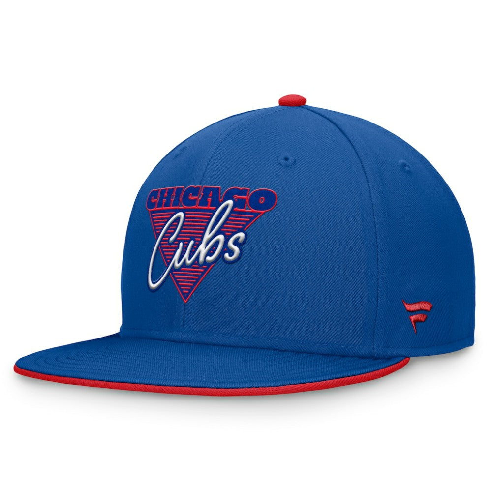 Chicago Cubs Fanatics Fundamental Tri-Script Fitted Hat - MLB