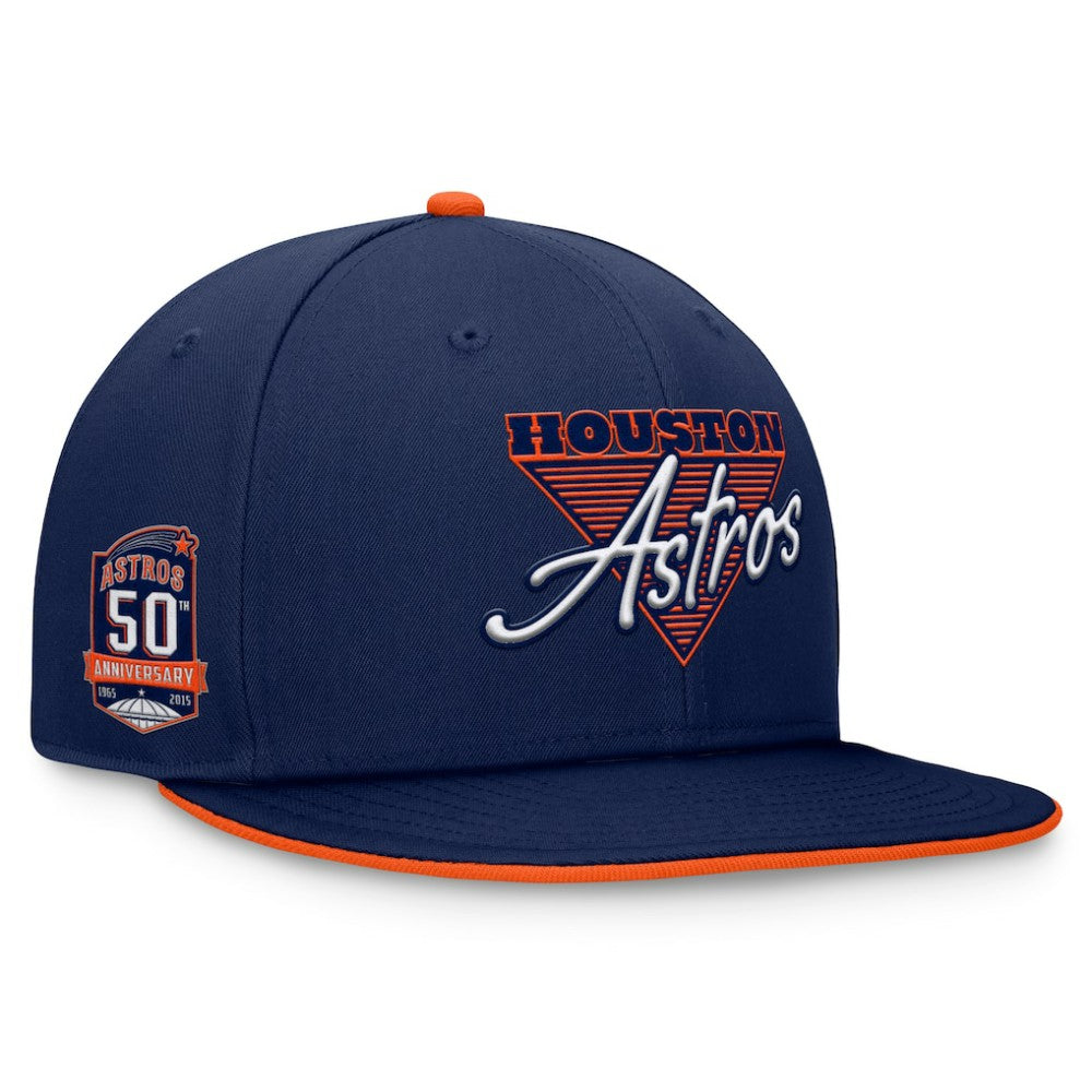 Houston Astros Fanatics Fundamental Tri-Script Fitted Hat - MLB