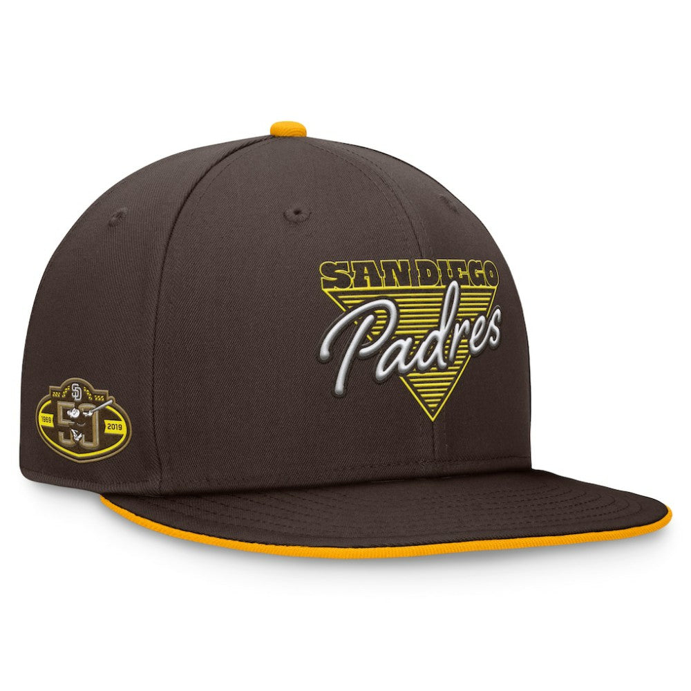 San Diego Padres Fanatics Fundamental Tri-Script Fitted Hat - MLB