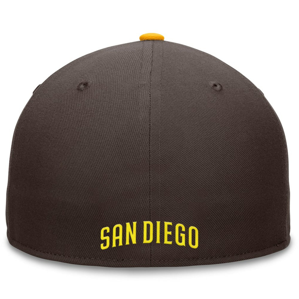 San Diego Padres Fanatics Fundamental Tri-Script Fitted Hat - MLB