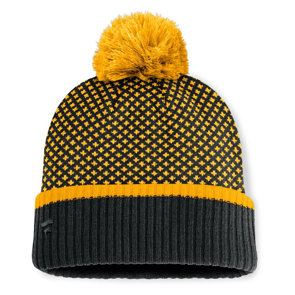 Pittsburgh Pirates Fanatics Women's Fundamental Jacquard Cuffed Knit Hat with Pom - MLB