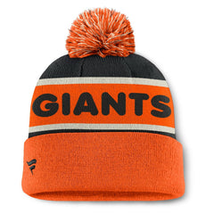 San Francisco Giants Fanatics Heritage Cuffed Knit Hat with Pom - MLB